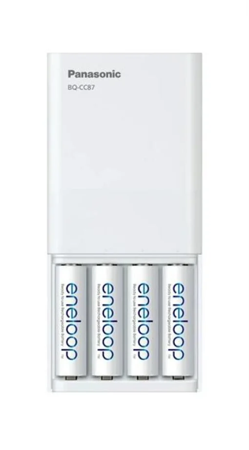 Зарядний пристрій Panasonic USB in/out з функцією Power Bank+4AA 2000 mAh