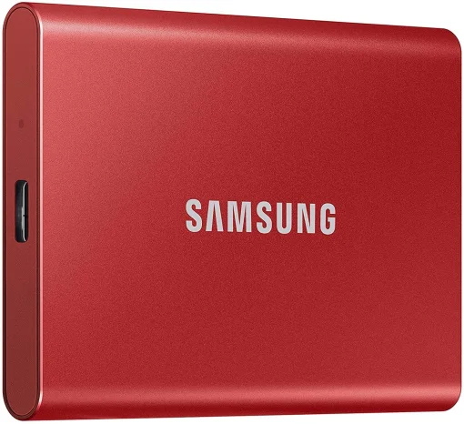 Накопичувач зовнішній SSD 2.5" USB 1.0TB Samsung T7 Red (MU-PC1T0R/WW)