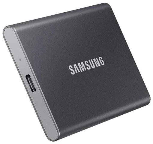Накопитель наружный SSD 2.5" USB 1.0TB Samsung T7 Titan Gray (MU-PC1T0T/WW)