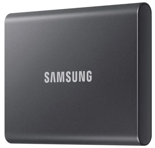 Накопитель наружный SSD 2.5" USB 2.0TB Samsung T7 Titan Gray (MU-PC2T0T/WW)
