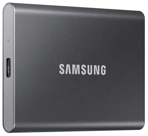 Накопитель наружный SSD 2.5" USB 2.0TB Samsung T7 Titan Gray (MU-PC2T0T/WW)