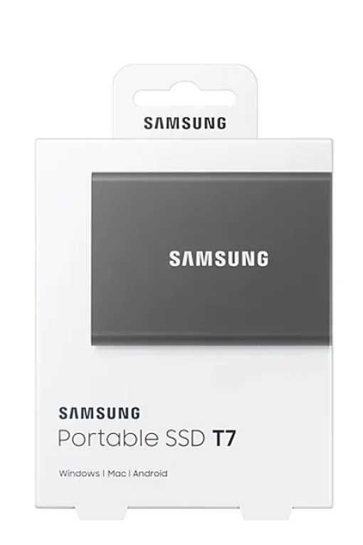 Накопитель наружный SSD 2.5" USB 2.0TB Samsung T7 Titan Gray (MU-PC2T0T/WW)