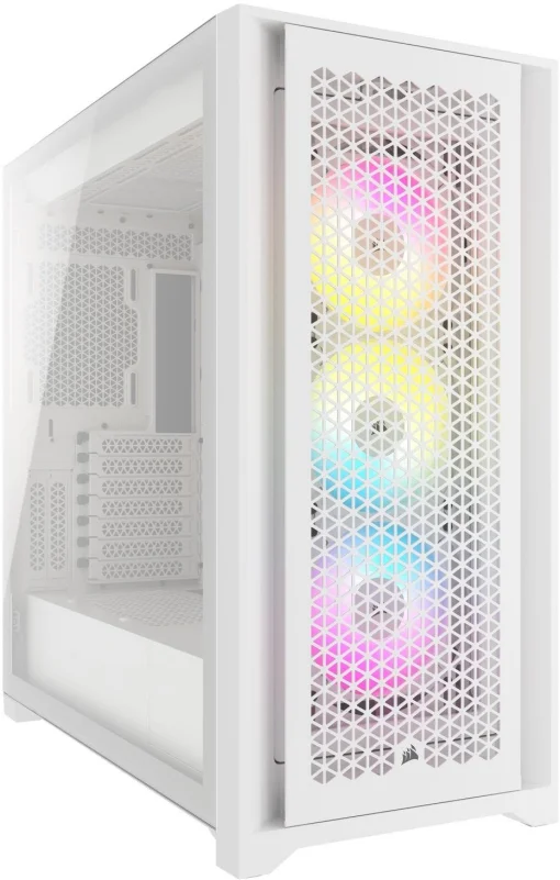 Корпус Corsair iCUE 5000D RGB AirFlow Tempered Glass White (CC-9011243-WW) без БП