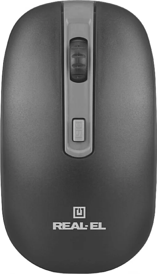 Мышка беспроводная REAL-EL RM-303 Black/Grey USB