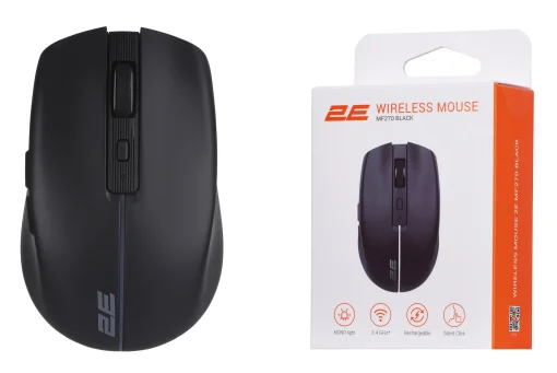 Мышь беспроводная 2E MF270 Silent Rechargeable WL Black (2E-MF270WBK)