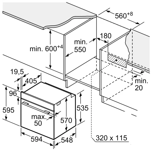 Духовой шкаф Bosch HR538ABS1