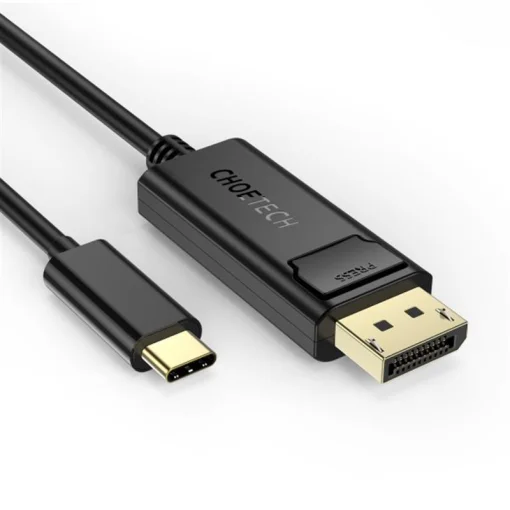 Кабель Choetech DisplayPort USB Type-C (M/M), 1.8 м, Black (XCP-1801BK)