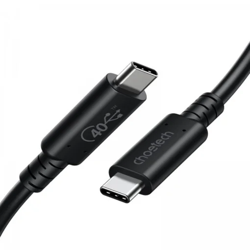 Кабель Choetech USB-C – USB-C, 0.8м (XCC-1028-BK)
