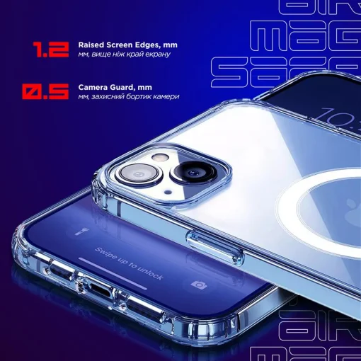 Чехол-накладка Armorstandart Air MagSafe для Apple iPhone 14 Plus Transparent (ARM64408)