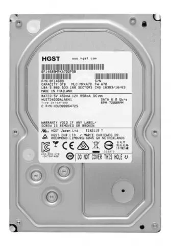 Жорсткий диск 3.5" HGST Ultrastar 3TB SATA/64MB (HUS724030ALE641/0F17731)