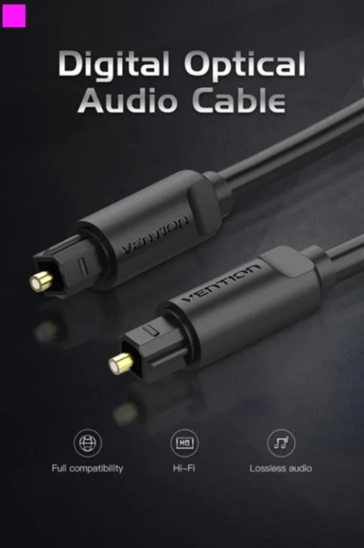Кабель Vention Toslink - Toslink (M/M), 2 м, Black (BAEBH)