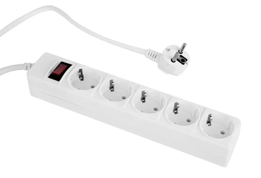 Фільтр живлення ProLogix (PRS-P5CU-30W) 3x1.0мм2, 5 розеток, 3 м, білий