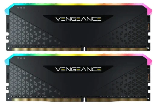 Модуль памяти DDR4 2x16GB/3600 Corsair Vengeance RGB RS Black (CMG32GX4M2D3600C18)