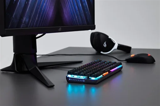 Клавиатура Asus ROG Falchion Ace LED 68key NX RD Black (90MP0346-BKUA01)
