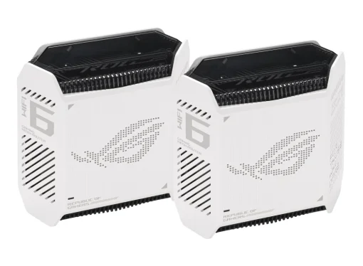 Бездротовий маршрутизатор Asus ROG Rapture Gaming Mesh System GT6 White 2pk (GT6-W-2-PK/90IG07F0-MU9A40)