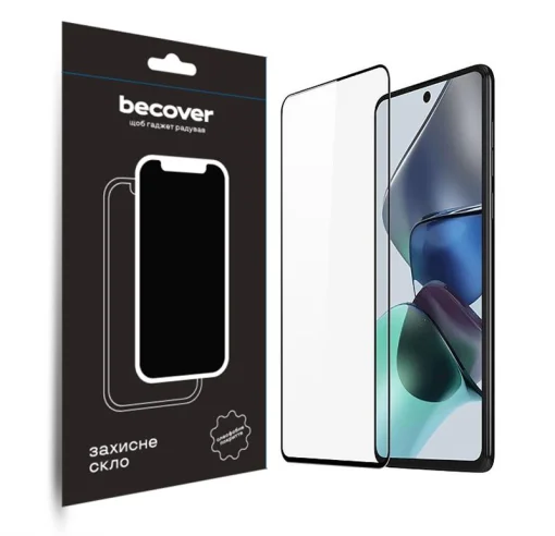 Защитное стекло BeCover для Motorola Moto G13/G23/G53 Black (708844)