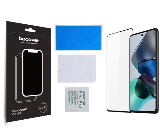 Защитное стекло BeCover для Motorola Moto G13/G23/G53 Black (708844)