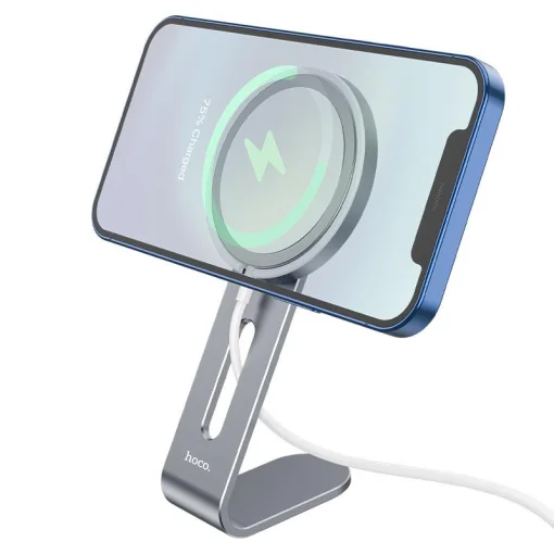 Держатель настольный для беспроводного зарядного устройства MagSafe Hoco PH44 Grey (PH44G)