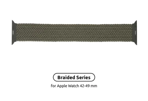 Ремінець Armorstandart Braided Solo Loop для Apple Watch 42mm/44mm/45mm/49mm Inverness Green Size 6 (148 mm) (ARM58075)