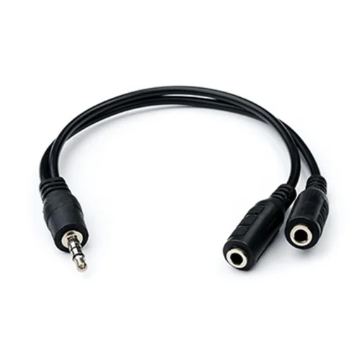 Аудио-кабель Atcom (16850) mini-jack 3.5мм(M) to 2*mini-jack 3.5мм(F) 0,1м пакет (двойник)