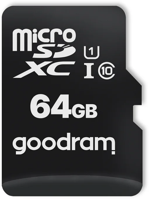 Карта памяти MicroSDXC 64GB UHS-I Class 10 GOODRAM + SD-adapter + OTG Card reader (M1A4-0640R12)