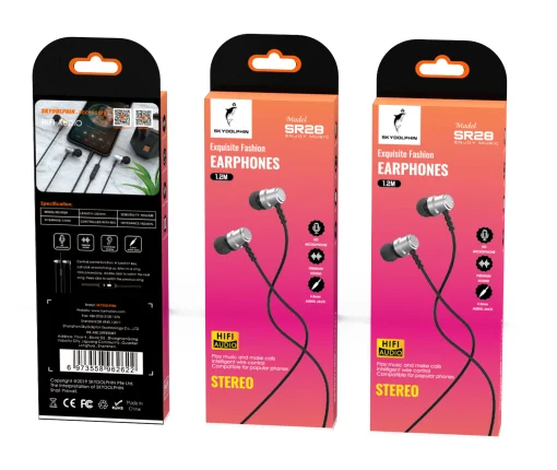 Гарнитура SkyDolphin SR28 Металл с mic Silver (HF-000473)