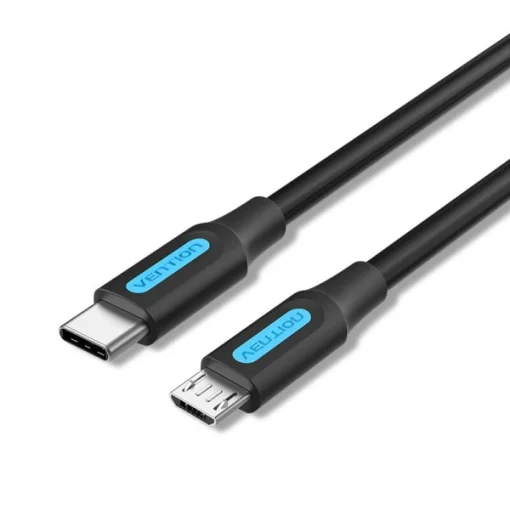 Кабель Vention USB-C – microUSB, 1.5 m, Black (COVBG)