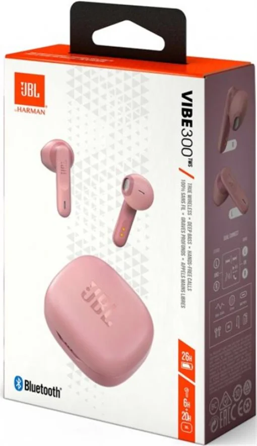 Bluetooth-гарнитура JBL Vibe 300 TWS Pink (JBLW300TWSPIK)