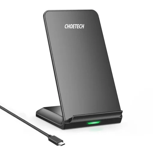 Бездротовий зарядний пристрій CHOETECH T524-S 10W Fast Wireless Charging Stand Black