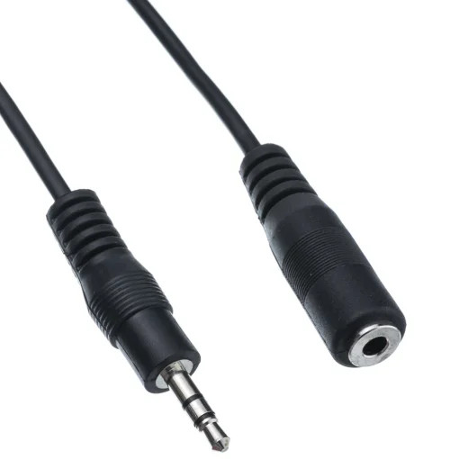 Кабель Piko (1283126473937) AUX 3.5mm M-3.5mm F, 1.5м Black