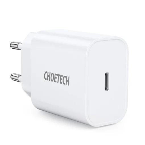 Сетевое зарядное устройство для Choetech (1USBх3A) Type-C PD20W Charger White (Q5004-V5)