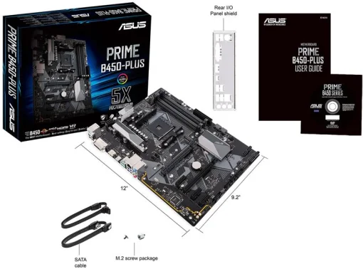 Материнская плата Asus Prime B450-Plus Socket AM4