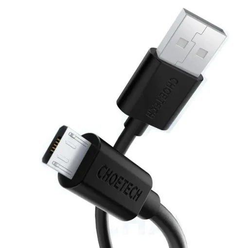 Кабель синхронизации Choetech USB - MicroUSB, 1.2м, Black (AB003)