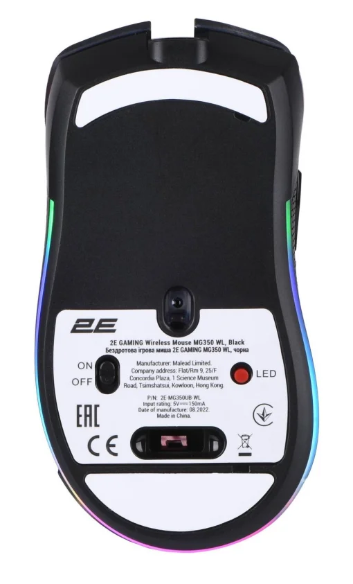 Мышь беспроводная 2E Gaming MG350 WL Black (2E-MG350UB-WL)