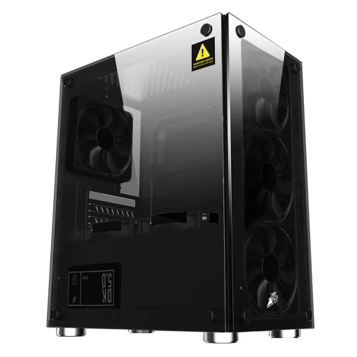 Корпус 1stPlayer X2-3B1 Black без БП