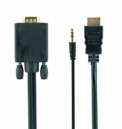 Кабель Cablexpert (A-HDMI-VGA-03-5M) HDMI-VGA-3.5мм, 5м