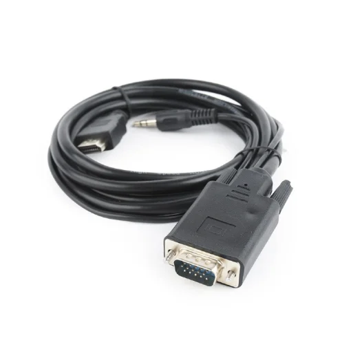 Кабель Cablexpert (A-HDMI-VGA-03-5M) HDMI-VGA-3.5мм, 5м