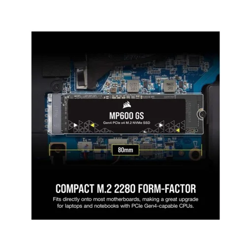 Накопичувач SSD 1TB M.2 NVMe Corsair MP600 GS M.2 2280 PCIe Gen4.0 x4 3D TLC (CSSD-F1000GBMP600GS)