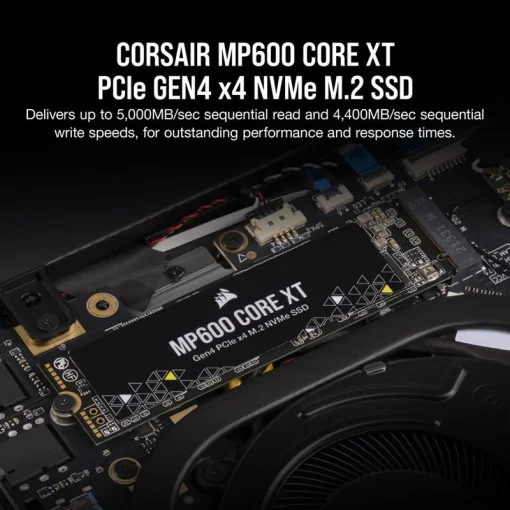 Накопитель SSD 2TB M.2 NVM Corsair MP600 Core XT M.2 2280 PCIe Gen4.0 x4 3D QLC (CSSD-F2000GBMP600CXT)