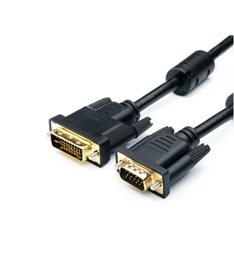 Кабель Atcom VGA – DVI, (M/M), HD15M/DVI-I, 1.8 м, Black (16143)