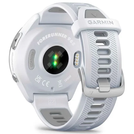 Смарт-часы Garmin Forerunner 965 Titanium Bezel with Whitestone Case и Whitestone/Powder Gray Silicone Band (010-02809-81)