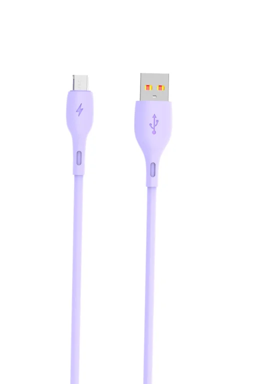 Кабель SkyDolphin S22V Soft Silicone USB - microUSB 1м, Violet (USB-000606)