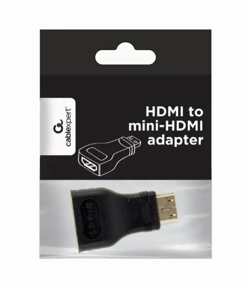Адаптер Cablexpert A-HDMI-FC, HDMI-miniHDMI, M/F, черный