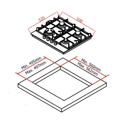 Варочная поверхность Fiesta G64IX С