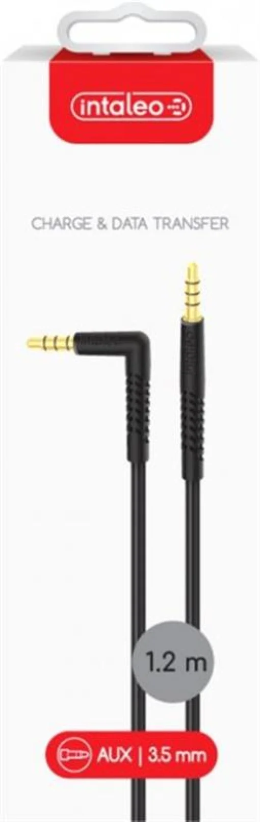 Аудио-кабель Intaleo CBFLEXAL 3.5мм - 3.5мм (M/M), 1.2м, L-type Black (1283126559594)