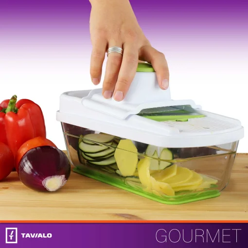 Многофункциональная овощерезка-шатковница "Pro Glass" Tavialo терка для овощей и фруктов 16 в 1 (193100008)