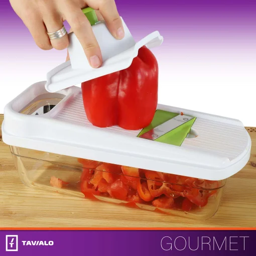 Многофункциональная овощерезка-шатковница "Pro Glass" Tavialo терка для овощей и фруктов 16 в 1 (193100008)