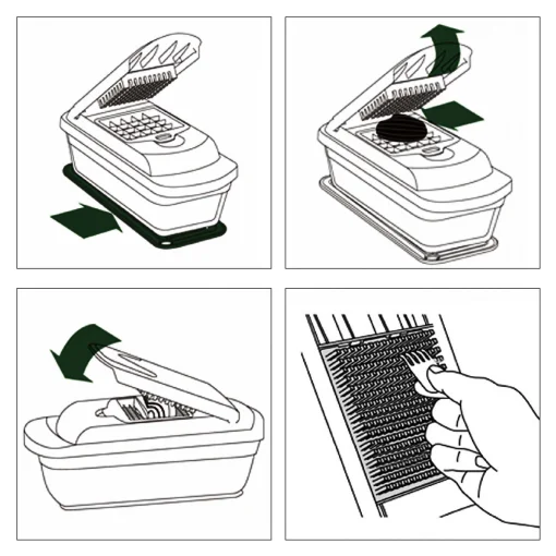 Многофункциональная овощерезка-шатковница "Pro Glass" Tavialo терка для овощей и фруктов 16 в 1 (193100008)