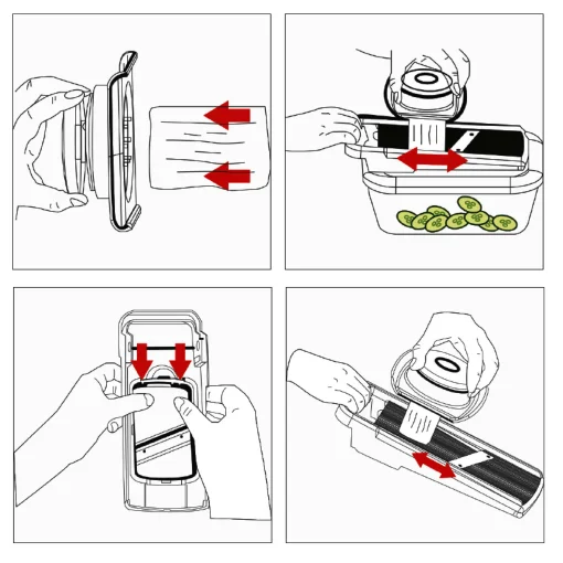 Многофункциональная овощерезка-шатковница "Pro Glass" Tavialo терка для овощей и фруктов 16 в 1 (193100008)