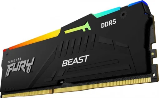 Модуль памяти DDR5 32GB/4800 Kingston Fury Beast RGB (KF548C38BBA-32)